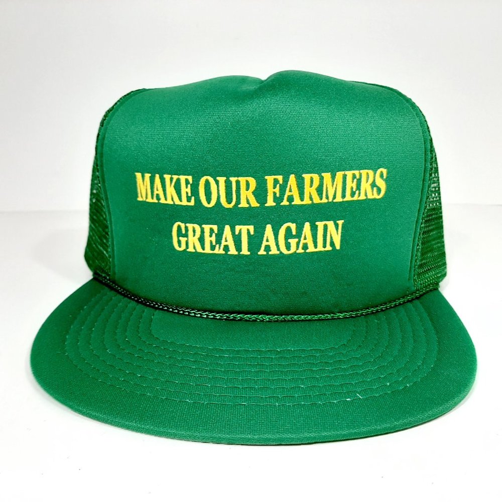 Make Our Farmers Great Again Green! Hat Donald Tru
